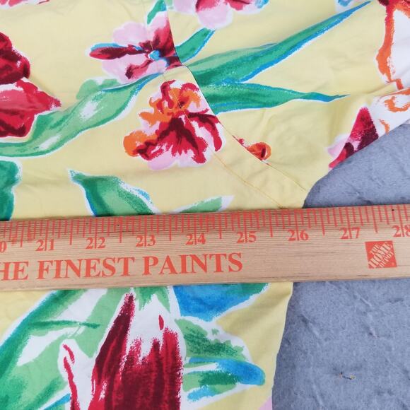 Polo Ralph Lauren Caldwell Shirt Mens Large Yellow Silk Cotton Camp Hawaiian - Picture 7 of 11